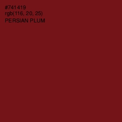 #741419 - Persian Plum Color Image